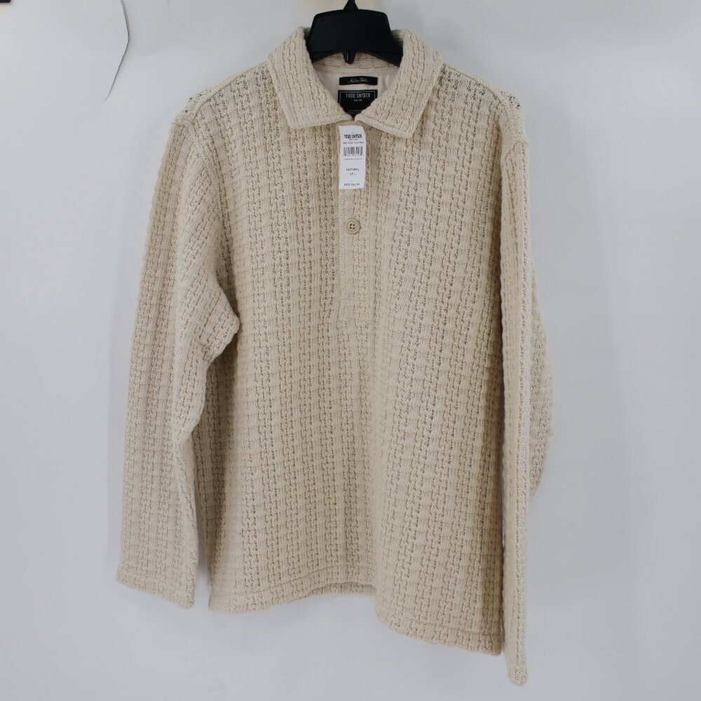 Todd Snyder Cream Knit Sweater